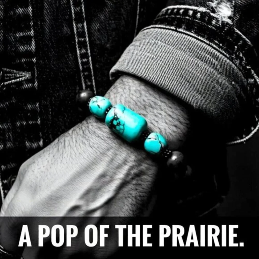 Boho & Southwest Influenced Flair! Earth Colors! Turquoise + Brown Howlite 7